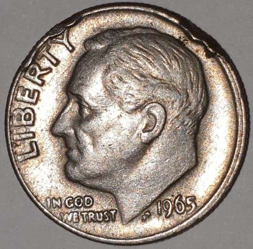 1965 - DIME - USA - ROOSEVELT ONE DIME COIN